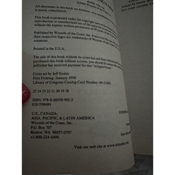 The Halfling's Gem Forgotten Realms Novel 2000 Unread Copy - Picture 5 of 6